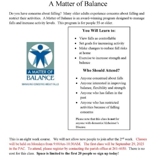 A Matter of Balance